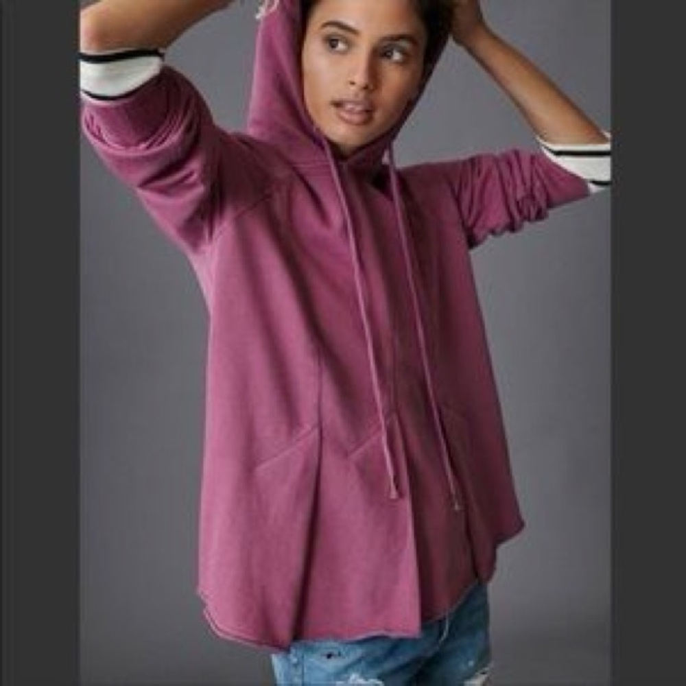 Anthropologie pilcro fuschia Flynn hoodie